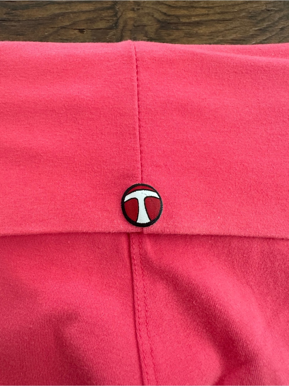 Pink bootcut fold over pants - Picture 4 of 4